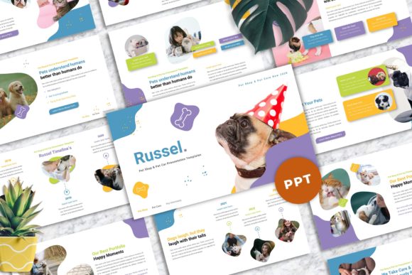 Download Russel - Pet Care Powerpoint Templates - Care Collection