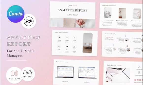 Download Social Media Analytics Report Template - Social Collection