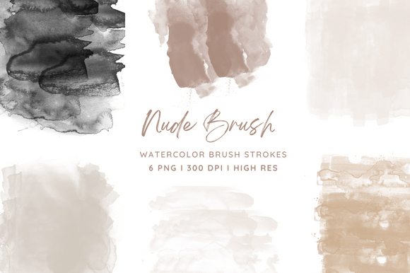 Download Watercolor Nude Brush PNG - Nude Collection