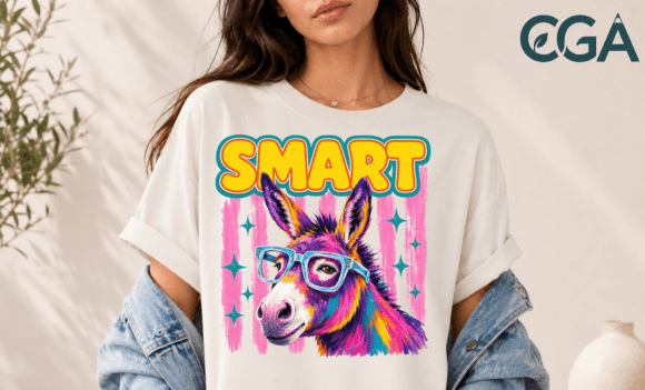Download Smart Ass Colorful Donkey Pun Png - Smart Collection