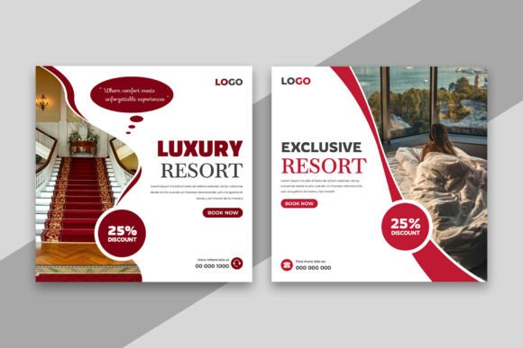 Download Luxury Hotels Social Media Post Banner - Social Collection