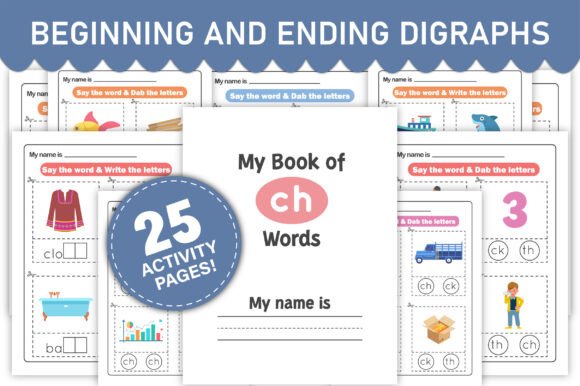 Download Digraph Phonics Worksheets - Premium Bundle