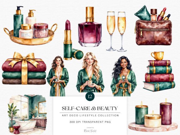 Download Art Deco Lifestyle, Self Care and Beauty - Care Collection