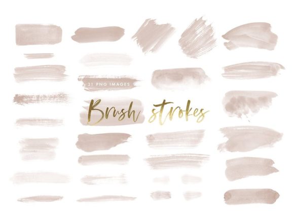 Download Watercolor Brush Strokes in Nude - Nude Collection